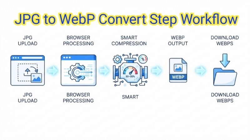 how to convert JPG to WebP steps workflow - jpg to webp file convert work process