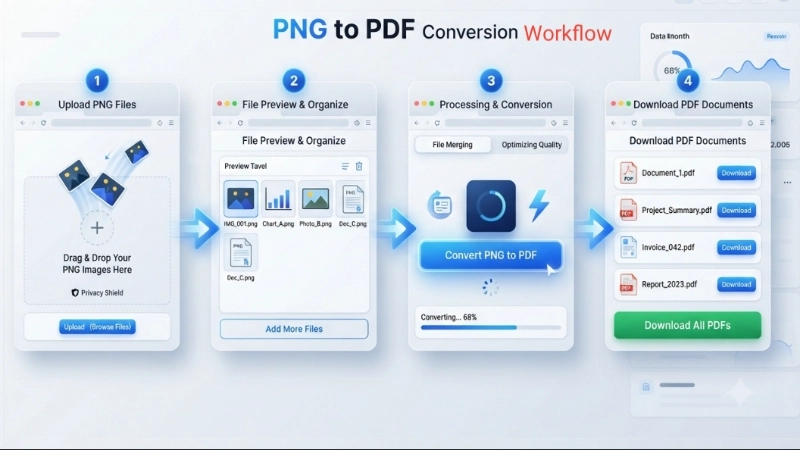 how to convert png to pdf work image - convert png to pdf work step guide image