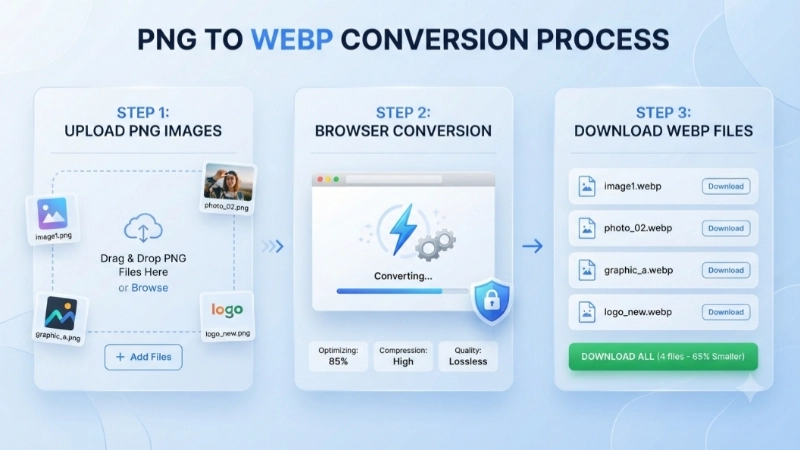 how to convert png to webp work image - convert png to webp work process image