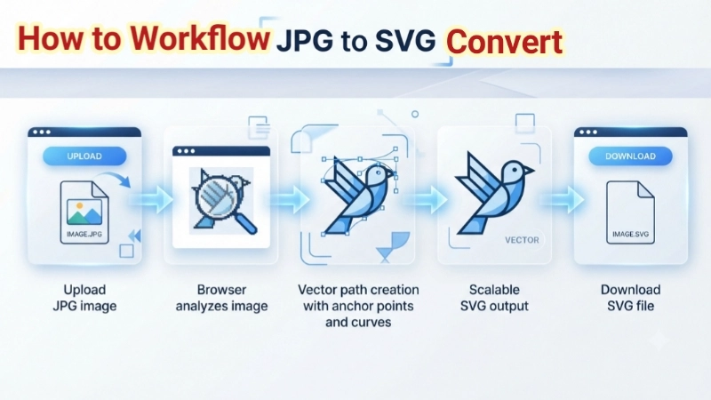 how to turn jpg into svg steps workflow - convert jpg to svg work process step guide