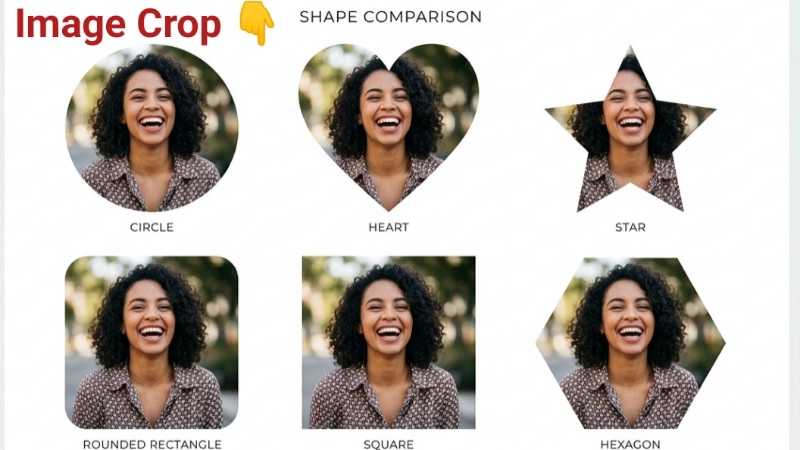 image crop different shapes comparison - photo  shape crop comparison