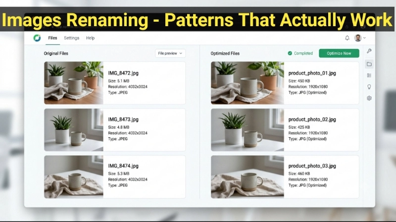images renaming work process - images renaming actually work