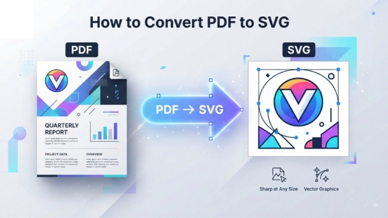 PDF document transformed into a scalable vector graphic