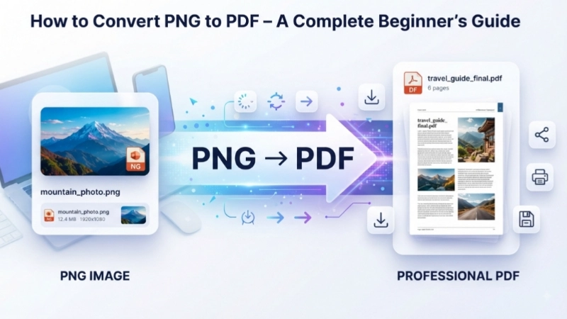 How to Convert PNG to PDF a Beginners Guide