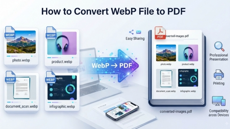 How to Convert WebP File to PDF