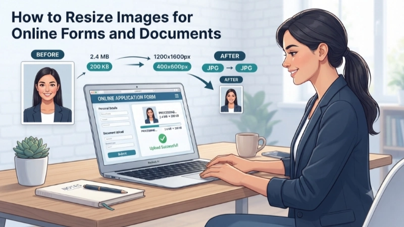 How to Resize Images for Online Forms and Documents