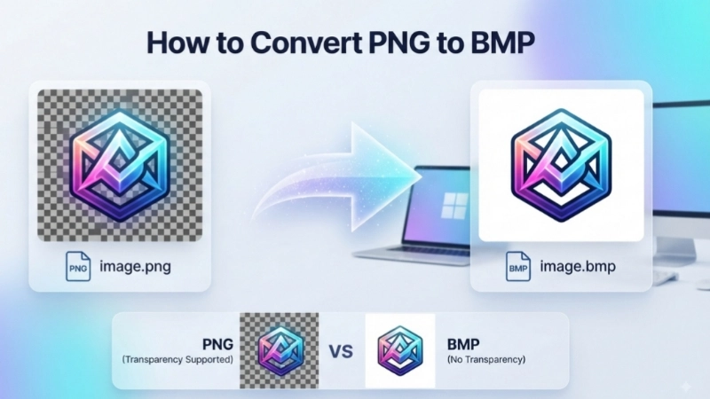 how to convert png to bmp image