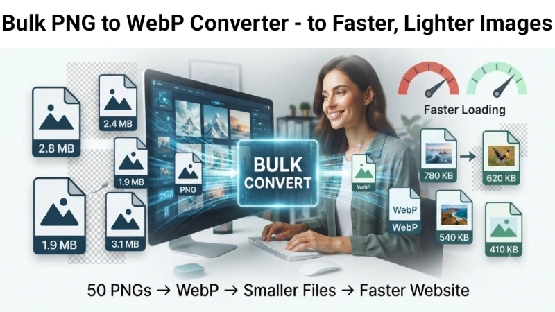 Bulk PNG to WebP Converter Image