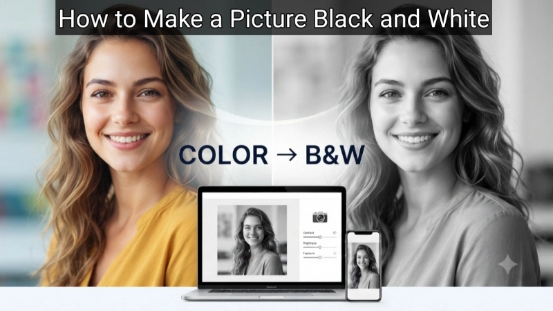 How to Make a Picture Black and White Image
