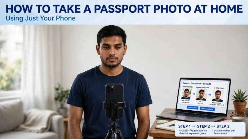 How to Take Passport Photo at Home With Phone
