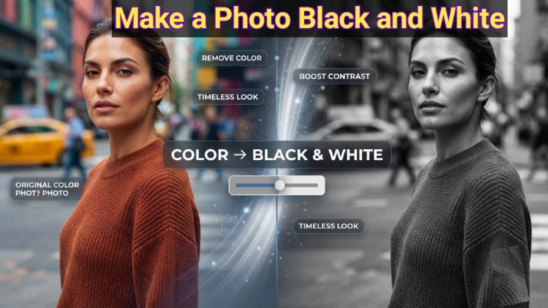 Make a Photo Black and White Image
