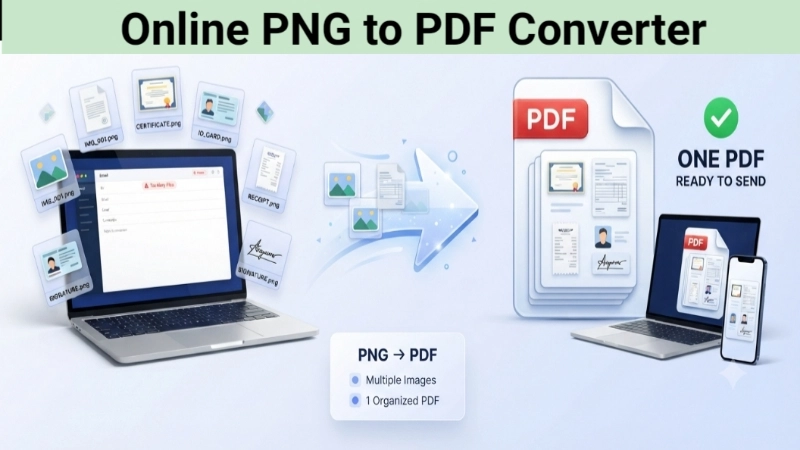 Online PNG to PDF Converter Image