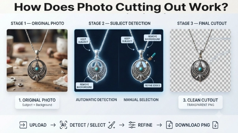 Photo Cutting Out Work Image