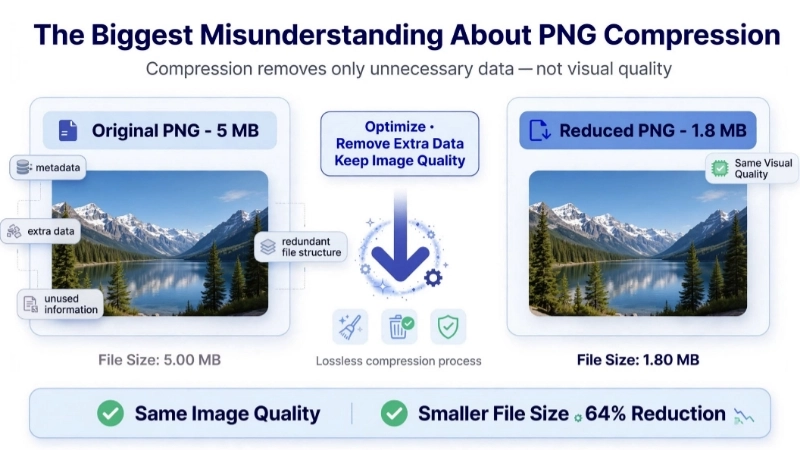 lossless PNG compression Image